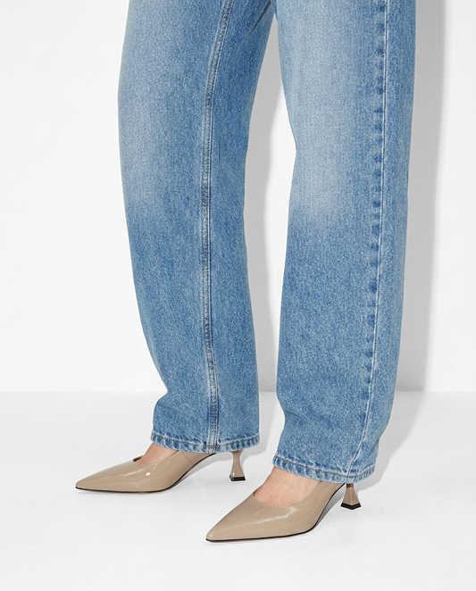 100% LEATHER HEELED SHOES