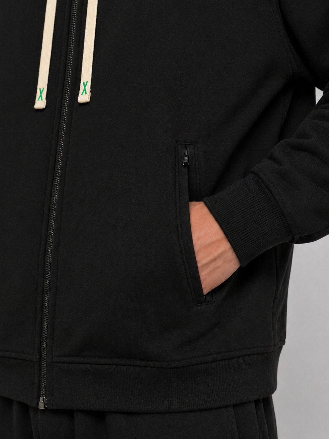 Men’s Tracksuit 2-Piece Set – Black