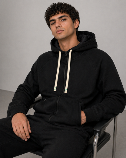 Men’s Tracksuit 2-Piece Set – Black