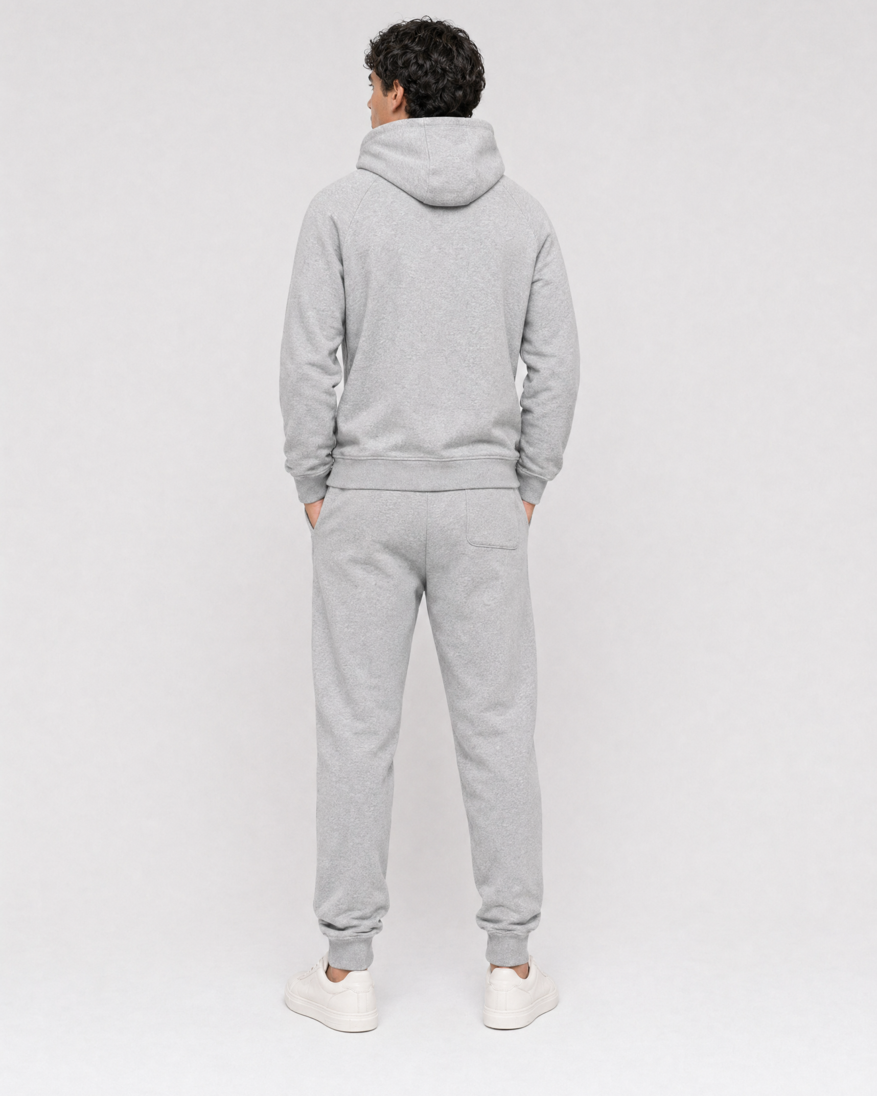 Men’s Tracksuit 2-Piece Set – Light Grey