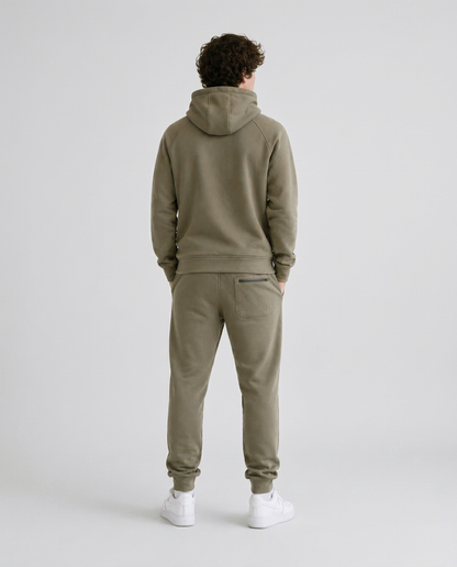 Men’s Tracksuit 2-Piece Set – Olive