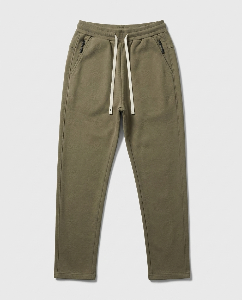 Men’s Tracksuit 2-Piece Set – Olive