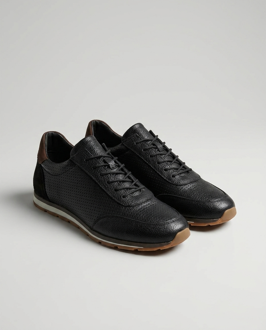100% LEATHER SNEAKERS