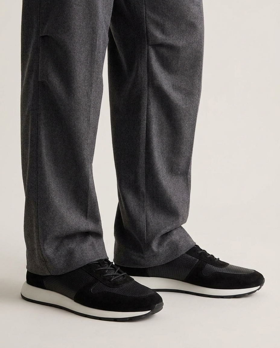 100% LEATHER SNEAKERS