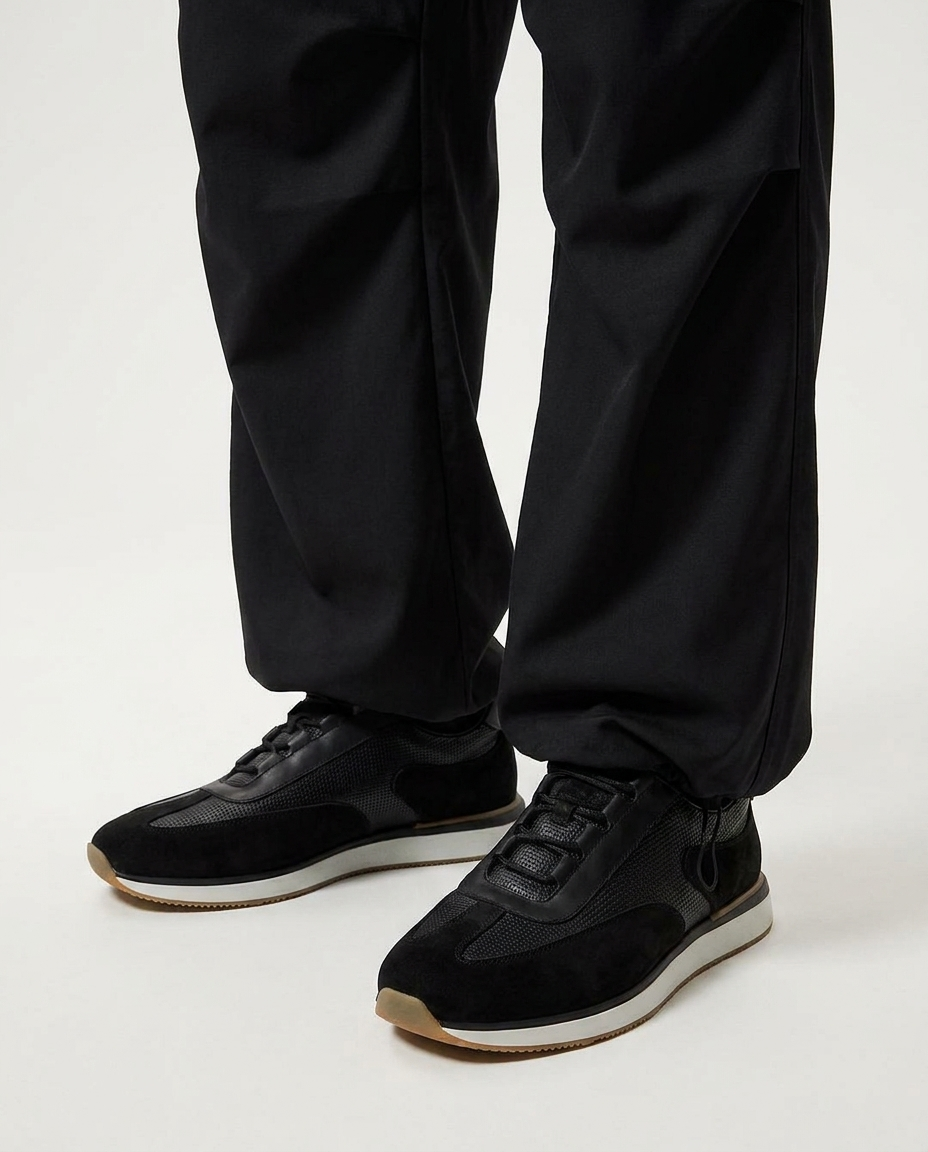 100% LEATHER SNEAKERS