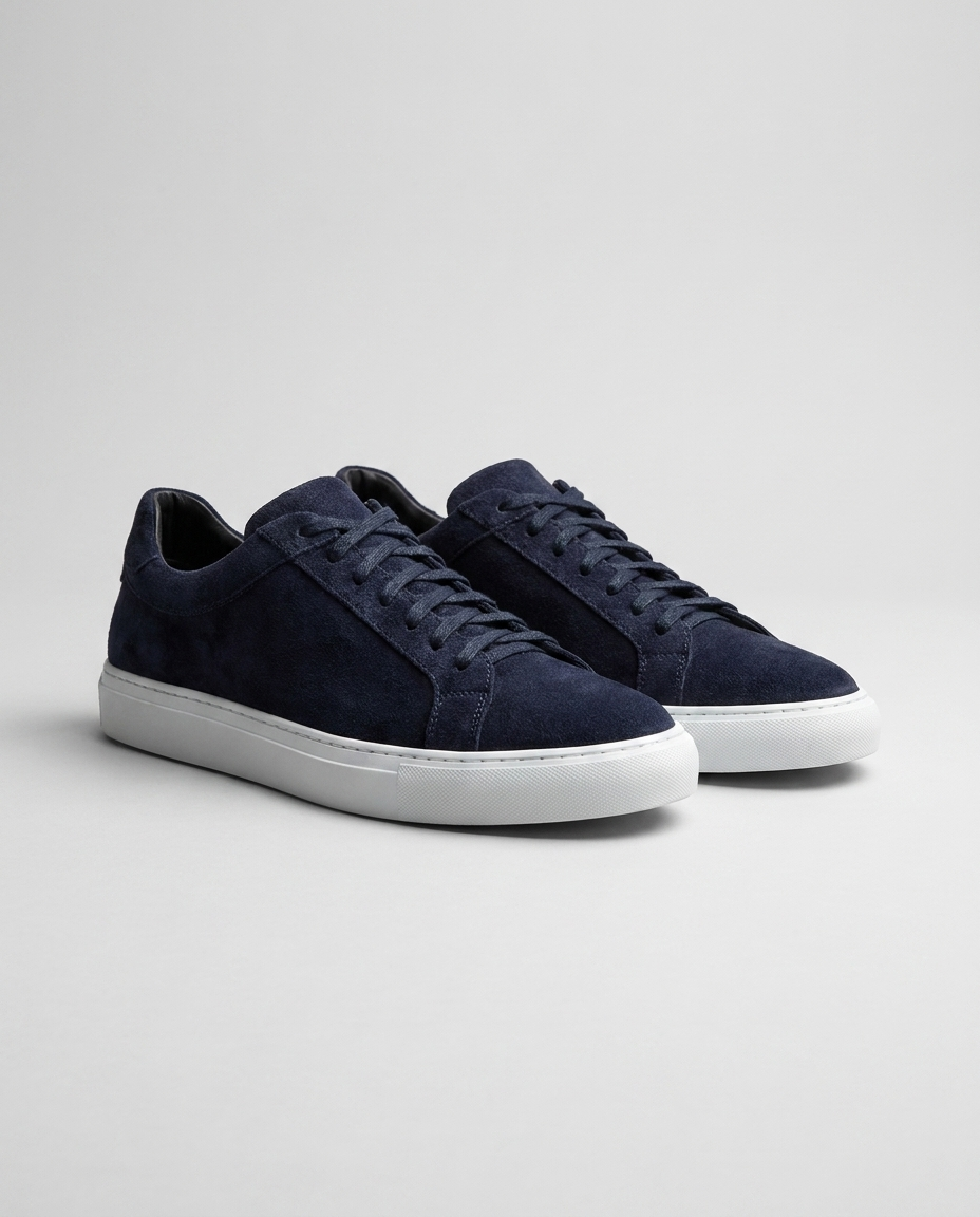 100% SUEDE LOW-TOP SNEAKERS
