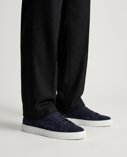 100% SUEDE LOW-TOP SNEAKERS