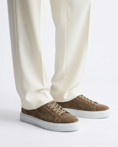 100% SUEDE LOW-TOP SNEAKERS