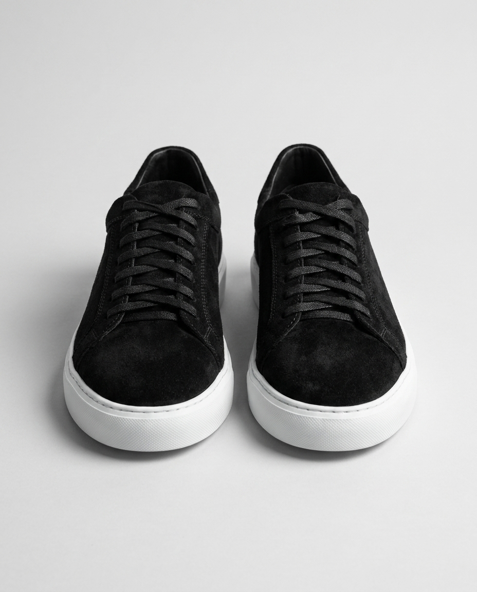 100% SUEDE LOW-TOP SNEAKERS