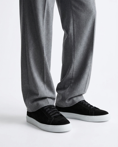 100% SUEDE LOW-TOP SNEAKERS