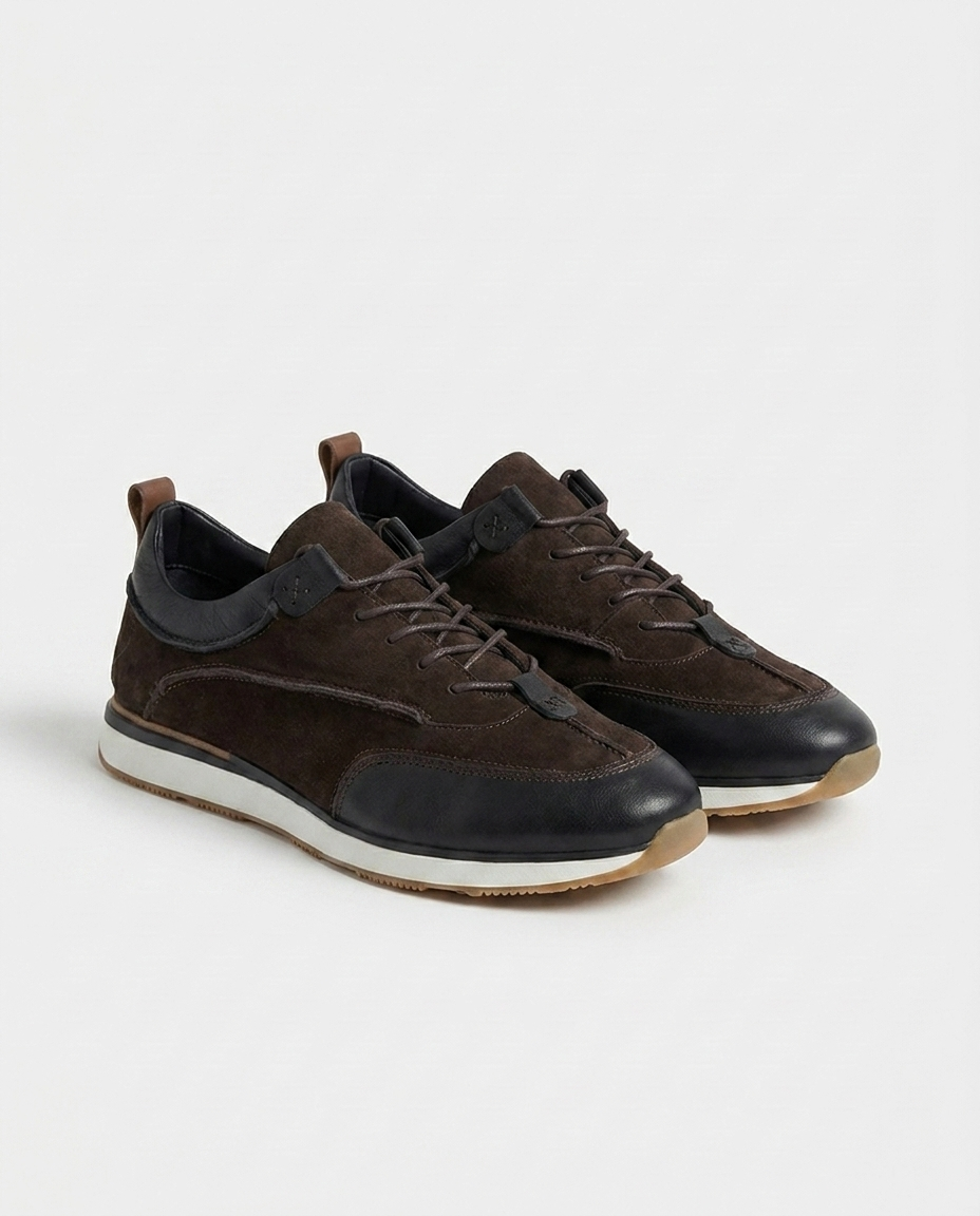 100% LEATHER SNEAKERS