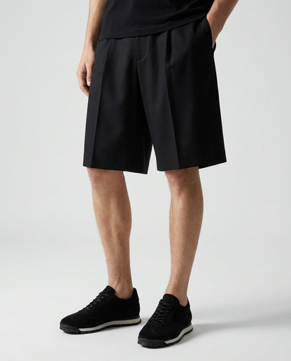 100% SEUDE BLACK SNEAKERS