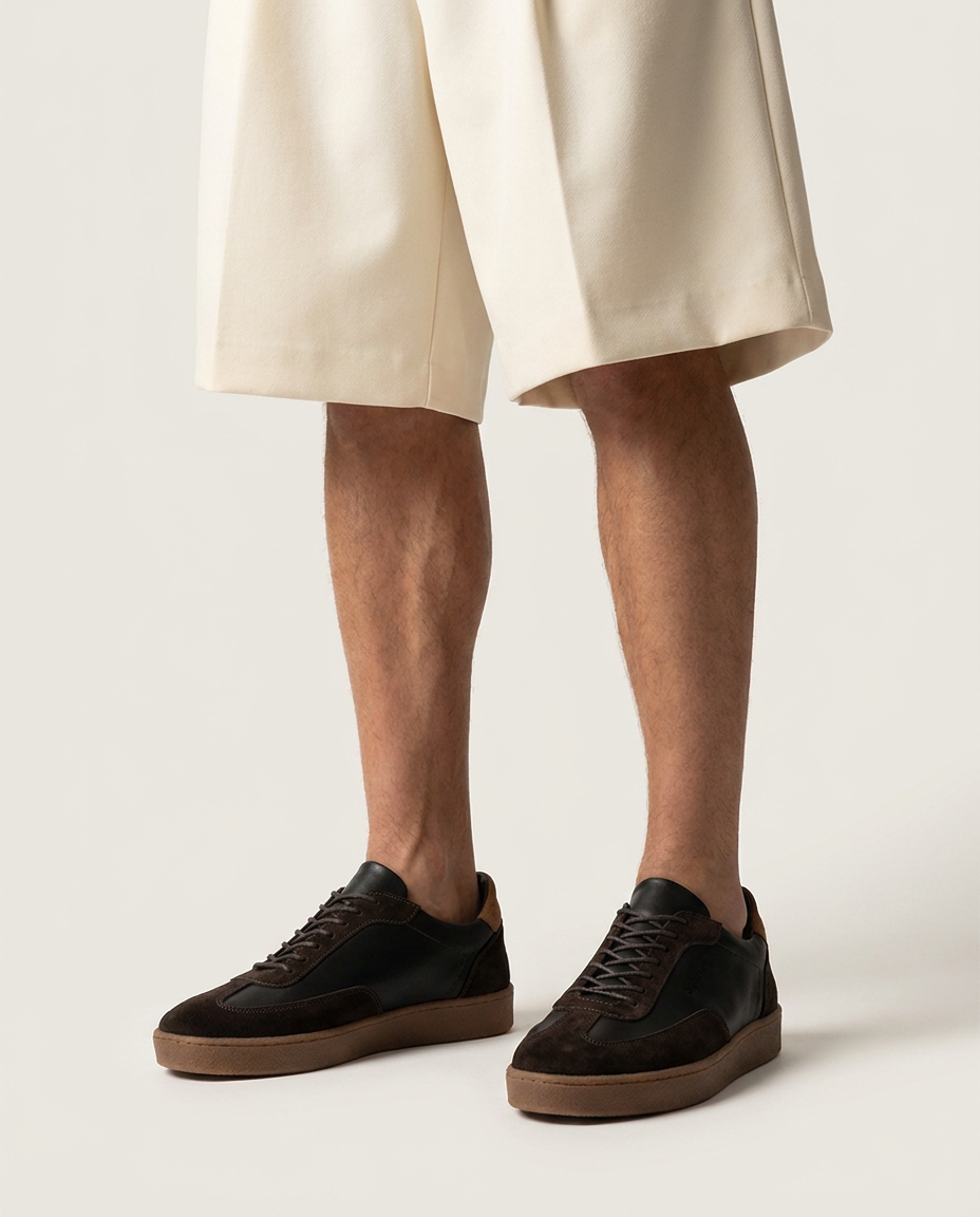 100% LEATHER TRAINERS