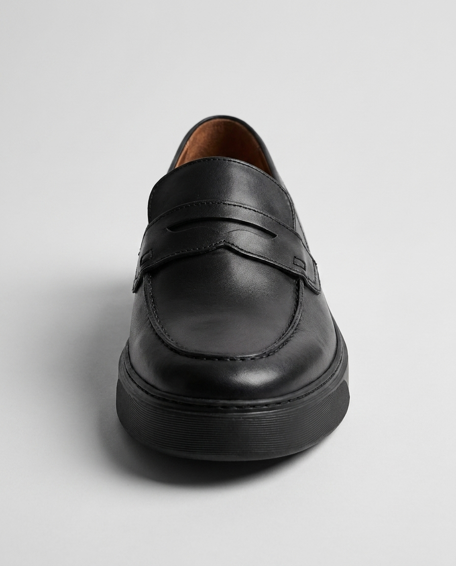 100% LEATHER LOAFERS