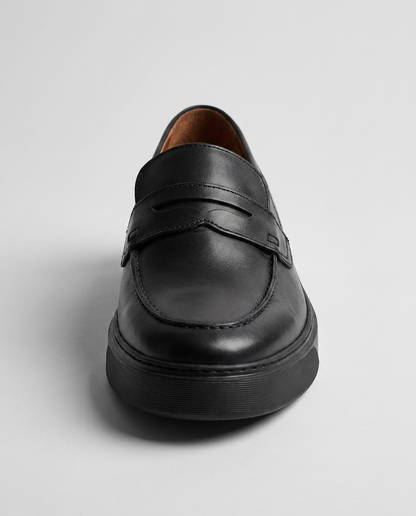 100% LEATHER LOAFERS