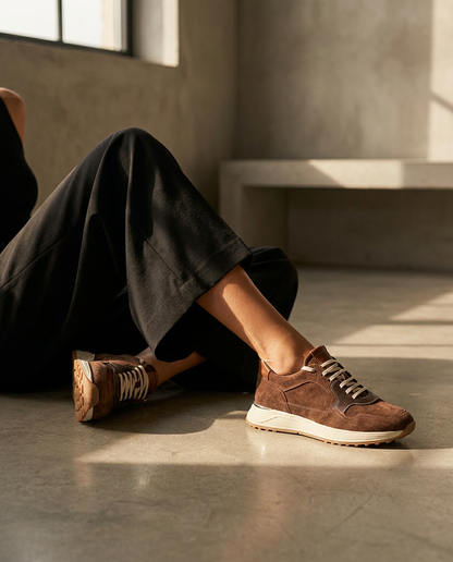 100% LEATHER TRAINERS