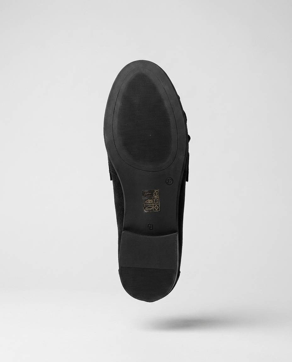 100% LEATHER LOAFERS WITH FRINGE