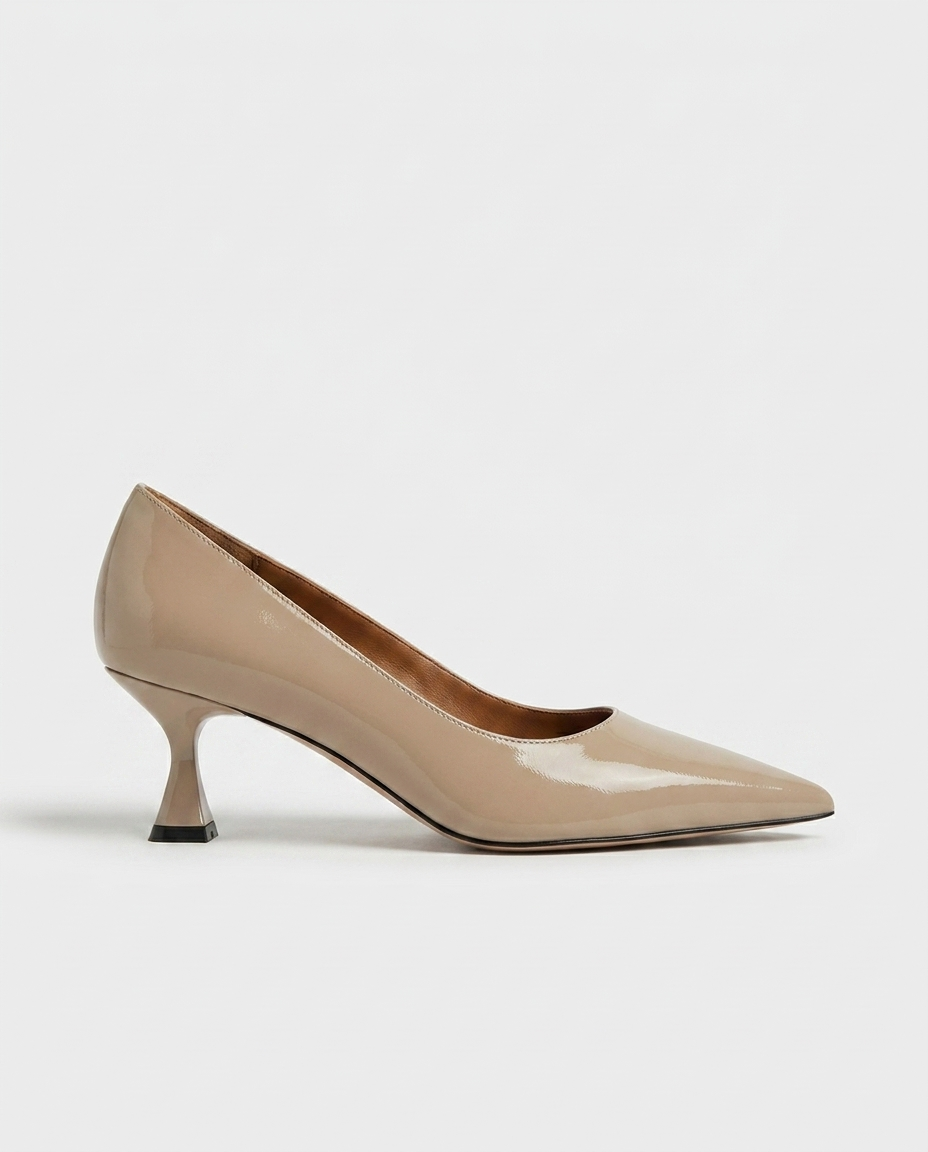 100% LEATHER HEELED SHOES