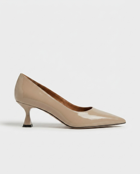 100% LEATHER HEELED SHOES