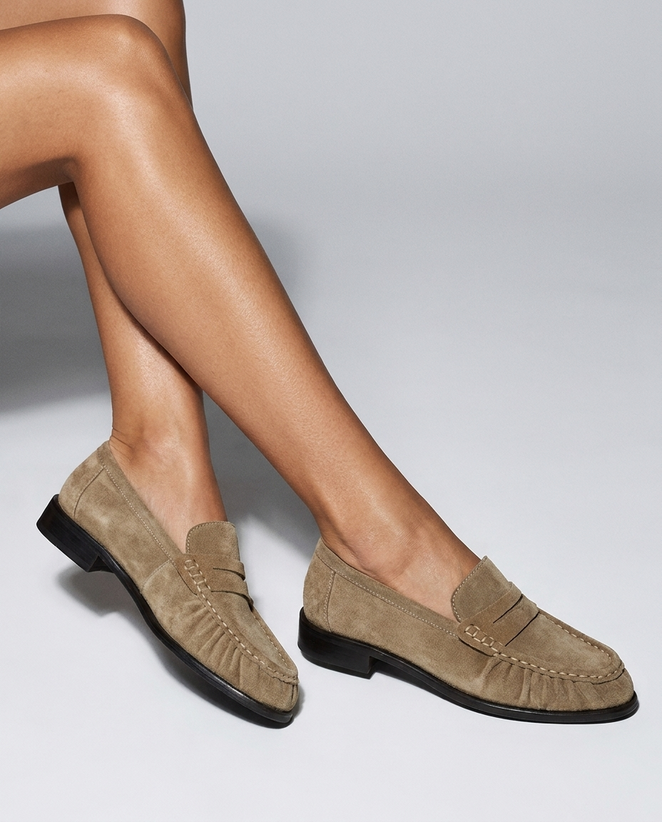 100% LEATHER LOAFERS WITH FRINGE
