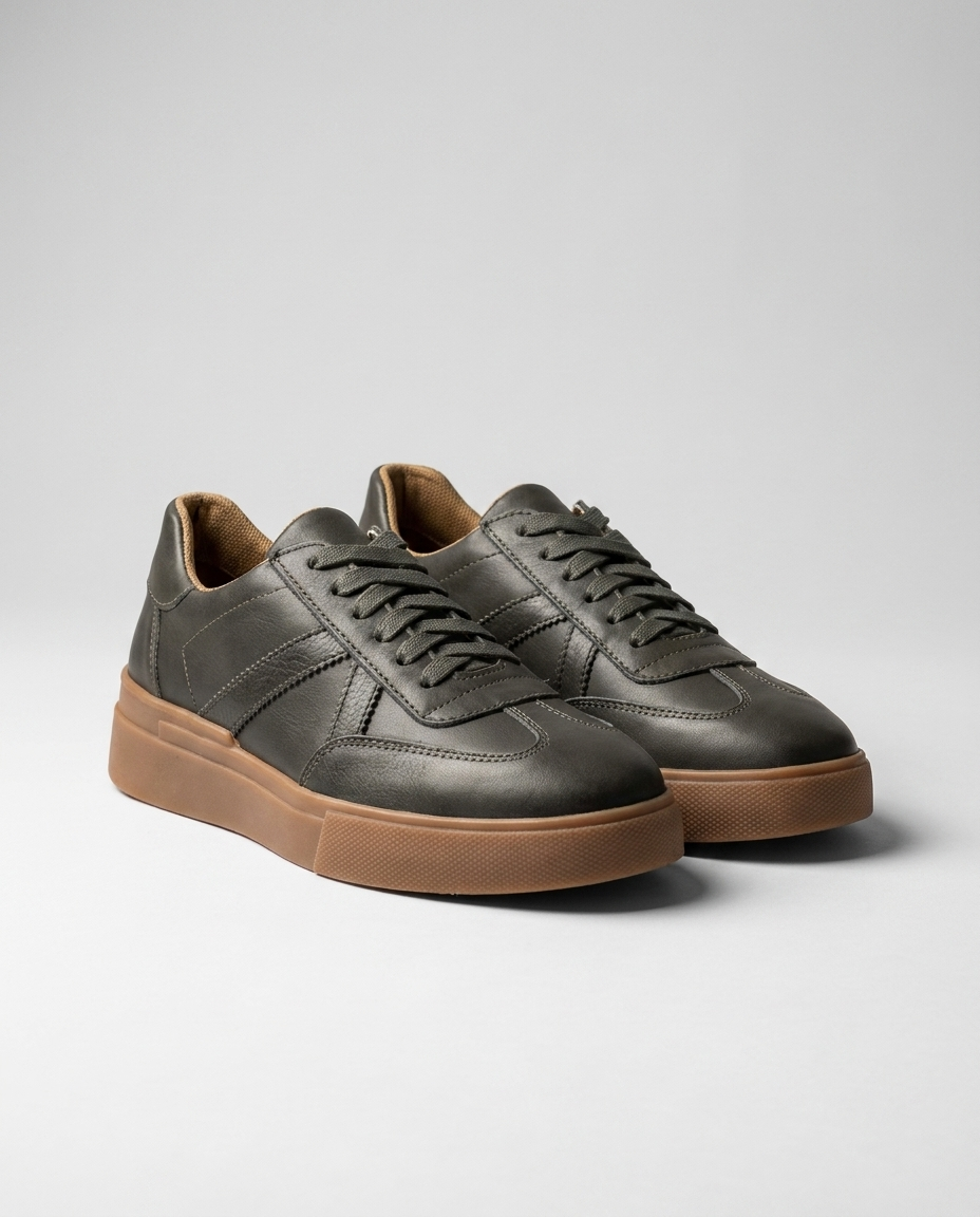 100% LEATHER TRAINERS