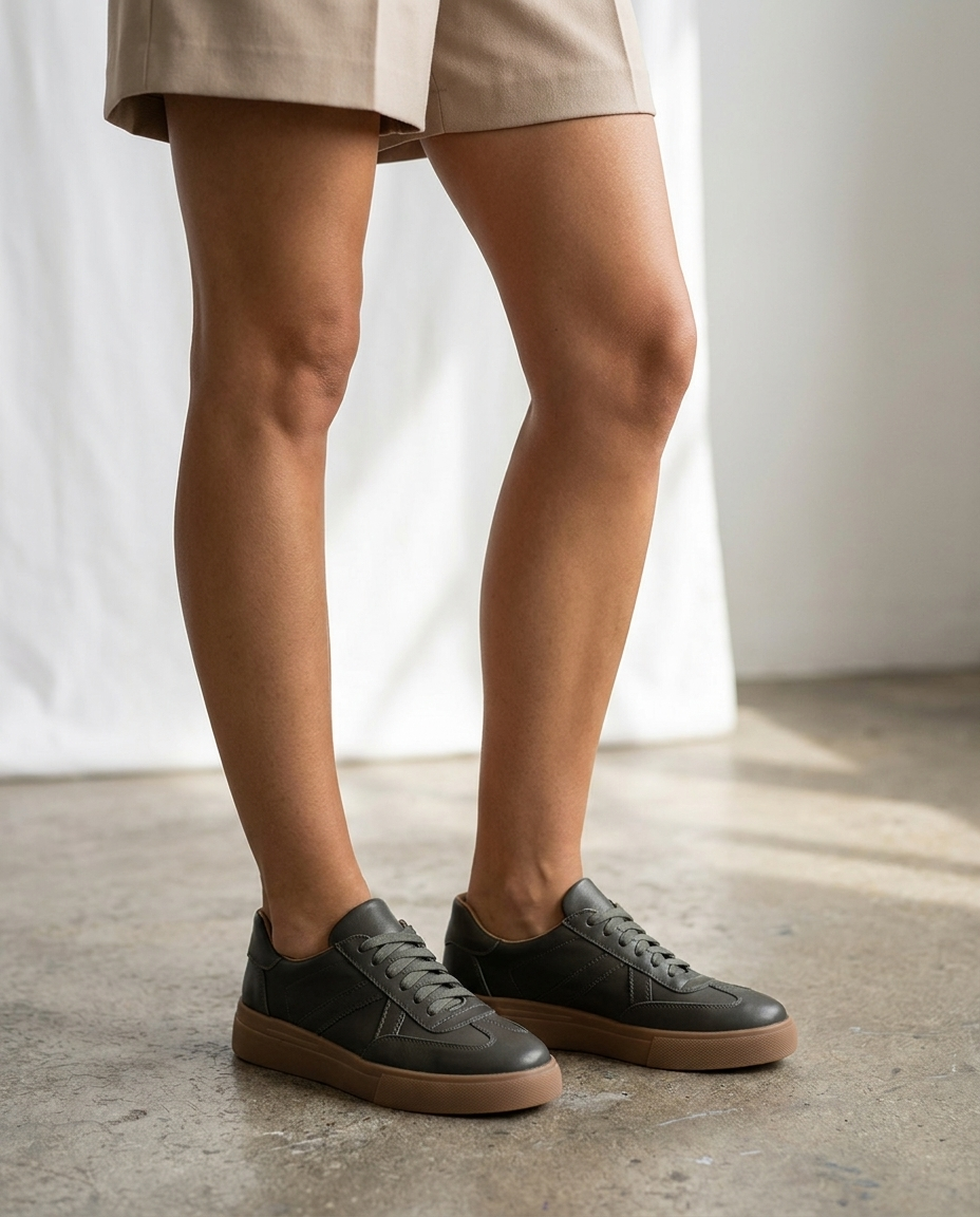 100% LEATHER TRAINERS