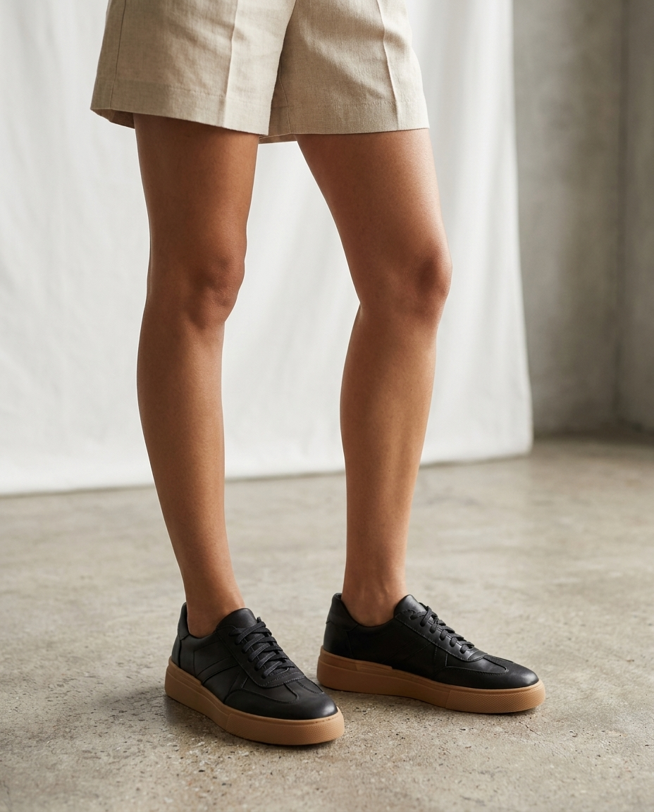 100% LEATHER TRAINERS
