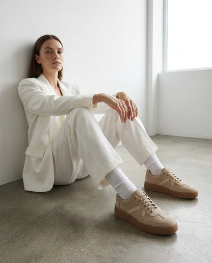 100% LEATHER TRAINERS