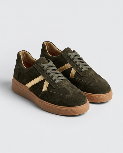 100% LEATHER TRAINERS