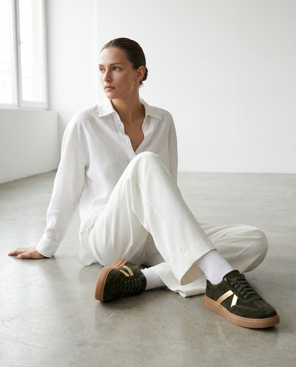 100% LEATHER TRAINERS