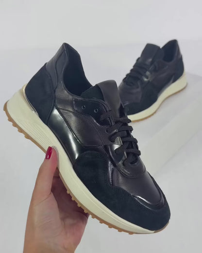 100% LEATHER TRAINERS