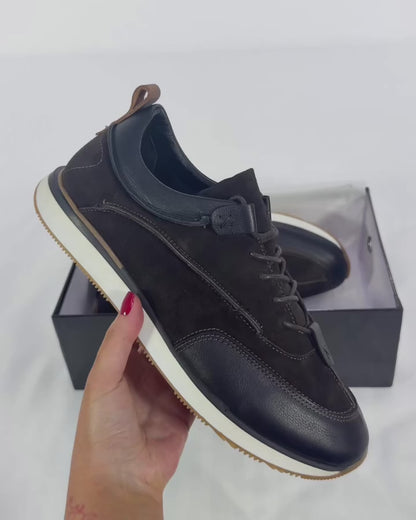 100% LEATHER SNEAKERS