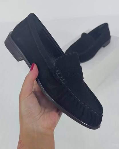 100% LEATHER LOAFERS WITH FRINGE