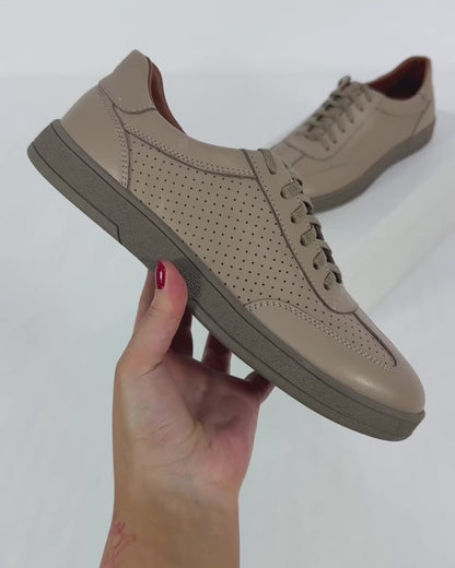 100% LEATHER TRAINERS