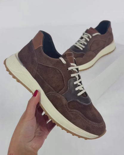 100% LEATHER TRAINERS
