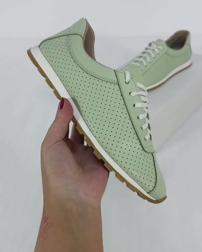 100% LEATHER RETRO RUNNER