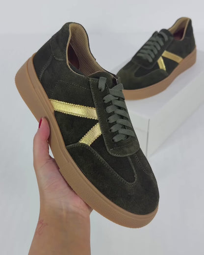 100% LEATHER TRAINERS