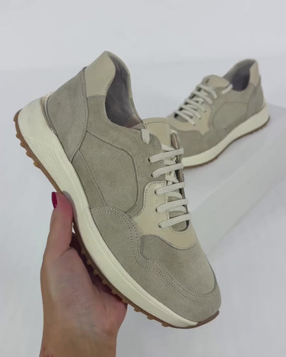100% LEATHER TRAINERS
