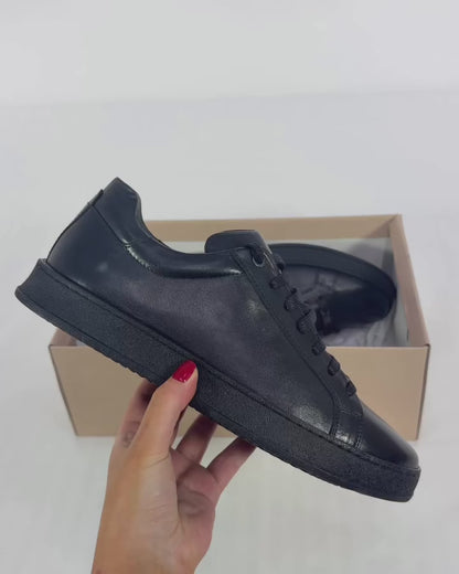 100% LEATHER TRAINERS