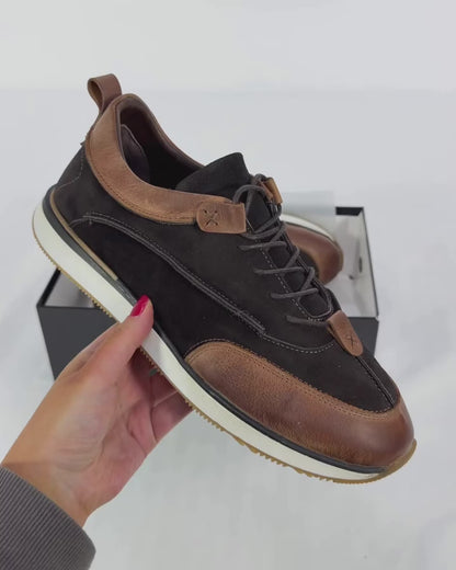 100% LEATHER SNEAKERS