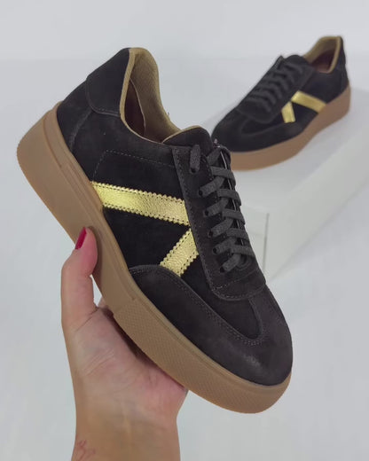100% LEATHER TRAINERS