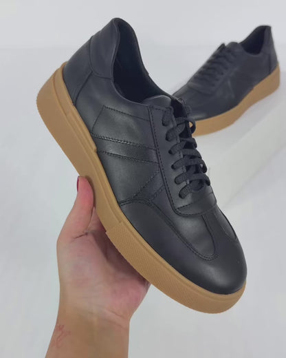 100% LEATHER TRAINERS